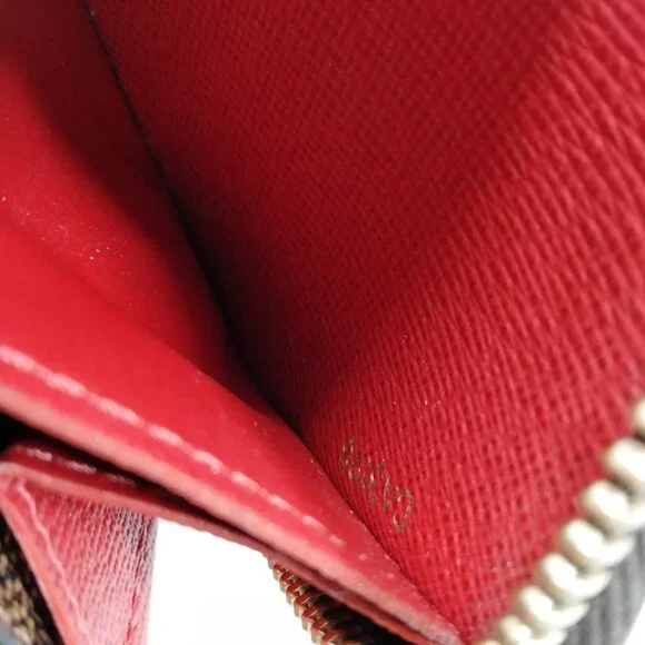 Authentic Louis Vuitton Long Wallet Brown Damier mn377-021526